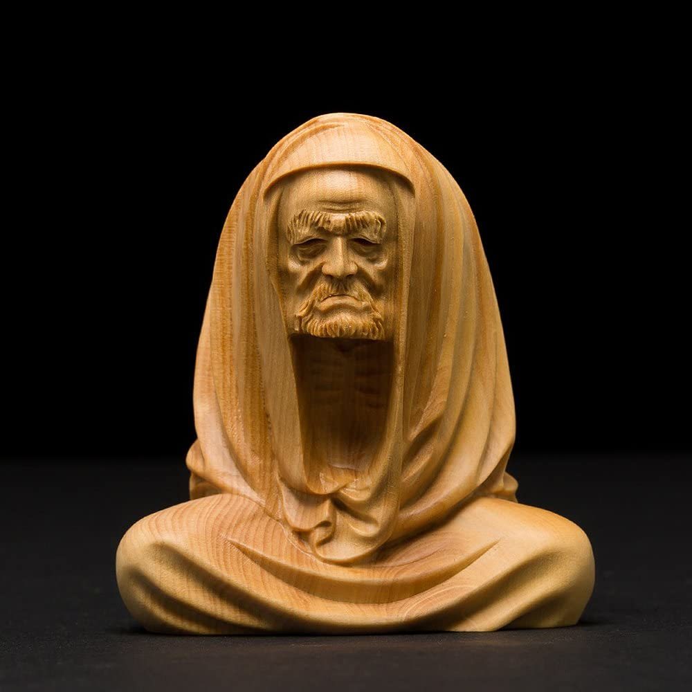 新品 達磨大師座像 木彫り達磨像 木製 仏像 仏教美術 だるま