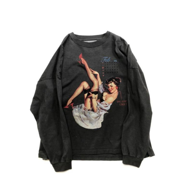 ダイリク DAIRIKU Pinup Girl Long Sleeve Pinup Girl Long Sleeve Tee (20AW C-5) | DAIRIKU / カットソー
