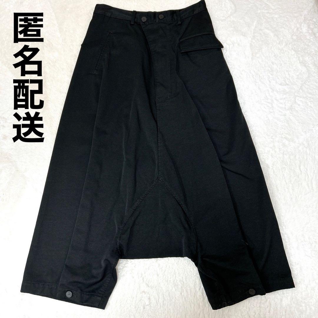 ほぼ未使用ワイズヨウジヤマモト23awY's1972サルエルパンツ定価85800 y's ワイズ ヨウジヤマモト サルエルパンツ 黒 ブラック（Y's