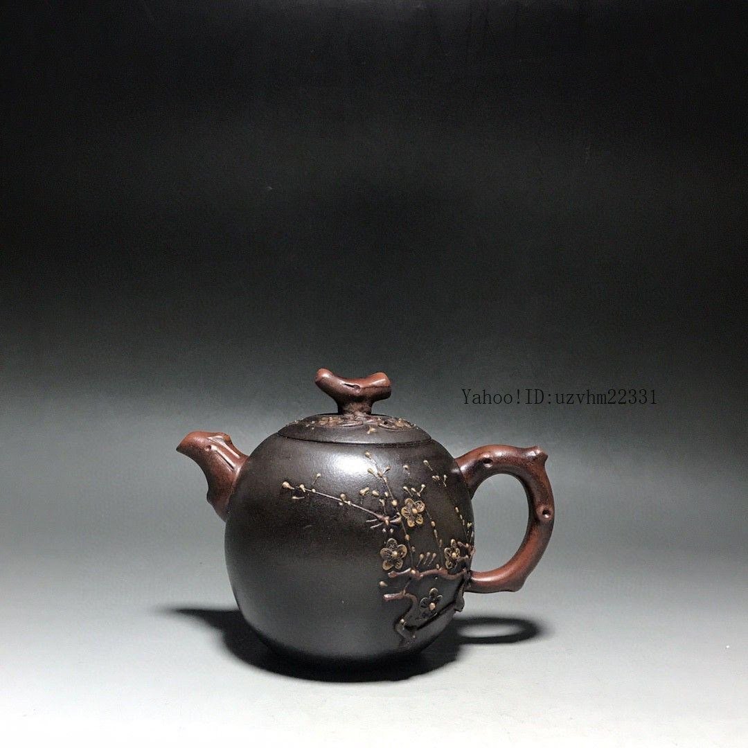 宜興  紫砂壷 周桂珍梅花壺  工芸品 美術品 置物 宜興 紫砂壷 周桂珍梅花壺 工芸品 美術品 置物（中国宜興 咸仲英