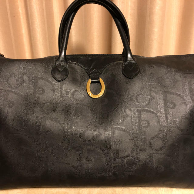 ★大容量★Dior ヴィンテージ ボストンバッグ PVC ハニカム柄 鍵付 ☆大容量☆Dior ヴィンテージ ボストンバッグ PVC ハニカム柄 鍵付