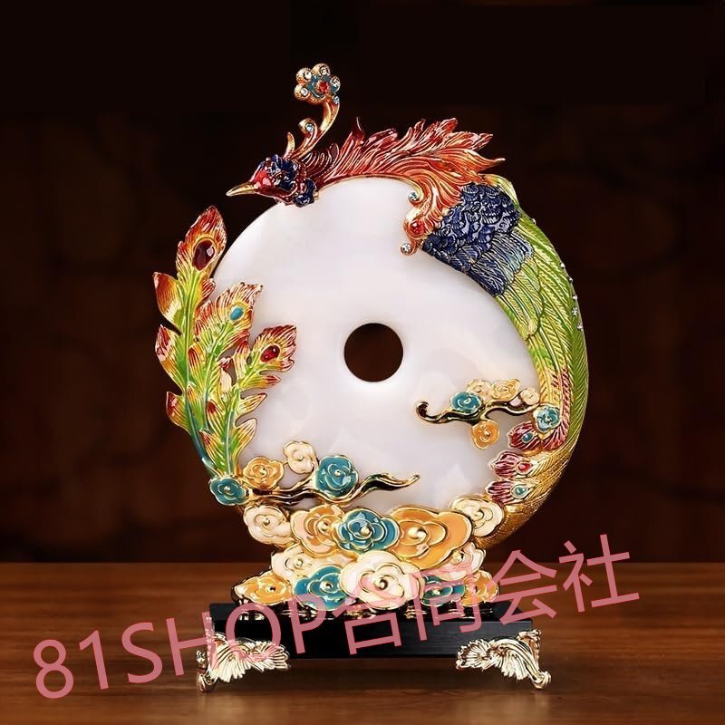 鳳凰　火鉢　古物 美しい鳳凰柄の陶器火鉢｜古許堂 菊水作｜装飾品・骨董