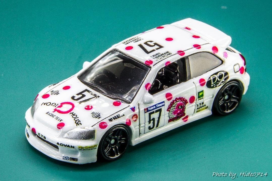 ★自作 カスタム★ 92’ホンダシビックEG【N1耐久 のりピーシビックカラー】 メーカー完売] MSMクリエイション 1/24 のりぴー シビック EG6