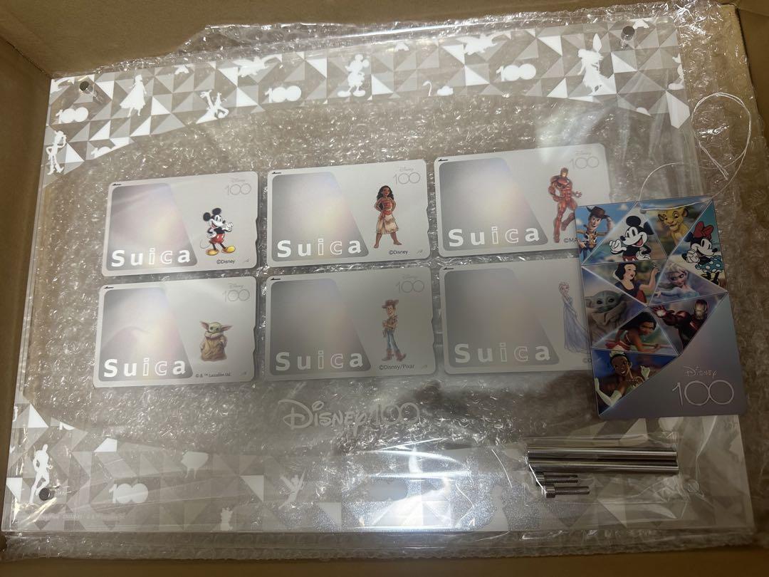 Disney100周年記念Suica フレームセット DISNEY100周年記念 Suica カード6枚＆アクリルフレームセット