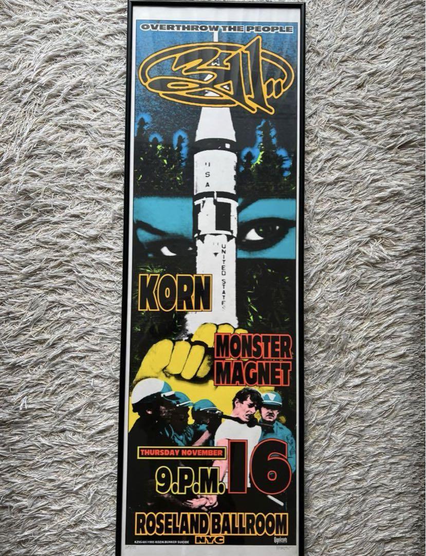 kozic シルクスクリーン　KORN ニルバーナ　ポスター nirvana coop ポスター 版画 kozik - メルカリ