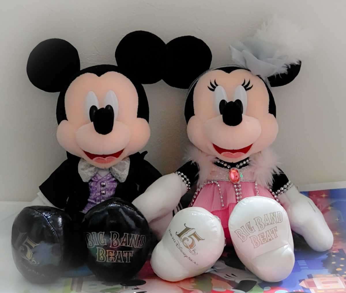 ディズニーシー 15周年 ミッキー ミニー ぬいぐるみ ビッグ