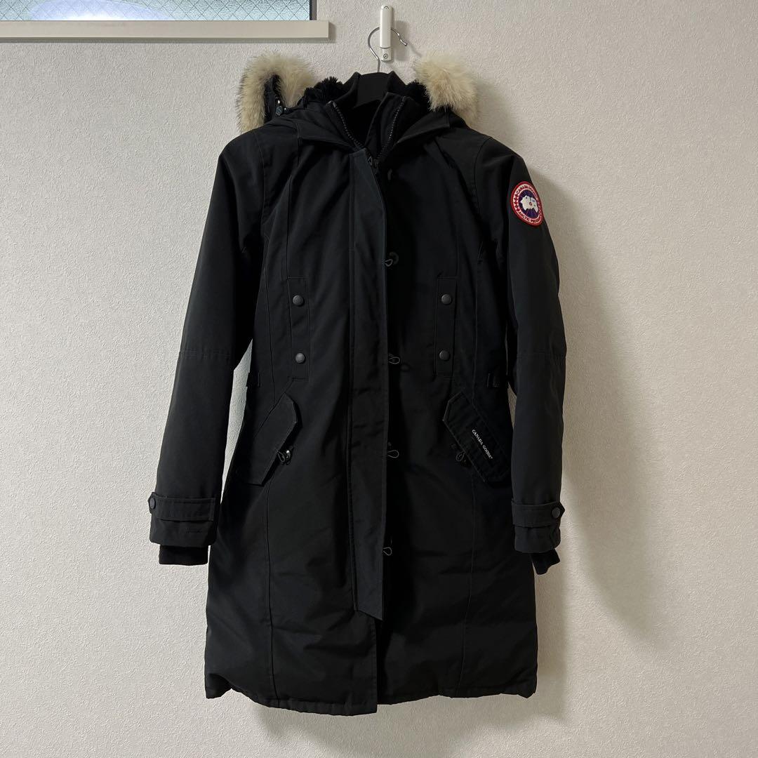 カナダグース　XS/TP 黒　ダウンコート　セミロング カナダグース XS/TP 黒 ダウンコート セミロング（カナダグース