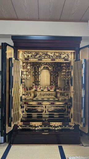 東本願寺 金仏壇 （京型金仏壇 鳳凰26号仏具付 幅89㎝高178
