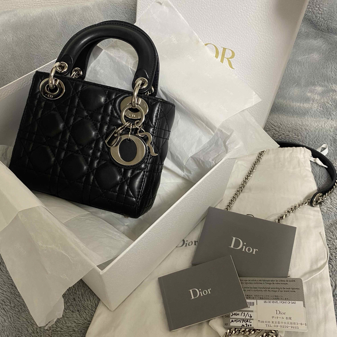 ChristianDior LadyDior レディディオール ミニ ブラック