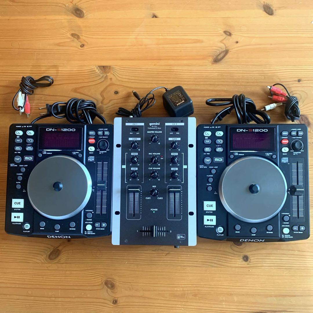 CDJ DENON DN-S1200 2台 Gemini PS-121x 1台 CDJ DENON DN-S1200 2台 Gemini PS-121x 1台(DENON/DN-S1200の
