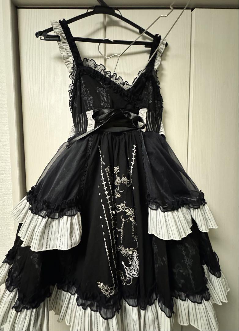 H.NAOTO FRILL ワンピース ドレス ジャンパースカート（h.naoto