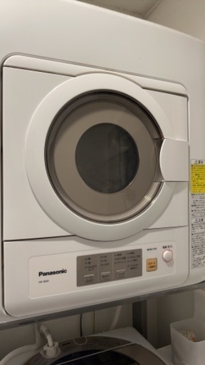 Panasonic乾燥機&専用台 （全自動洗濯機専用直付ユニット台の