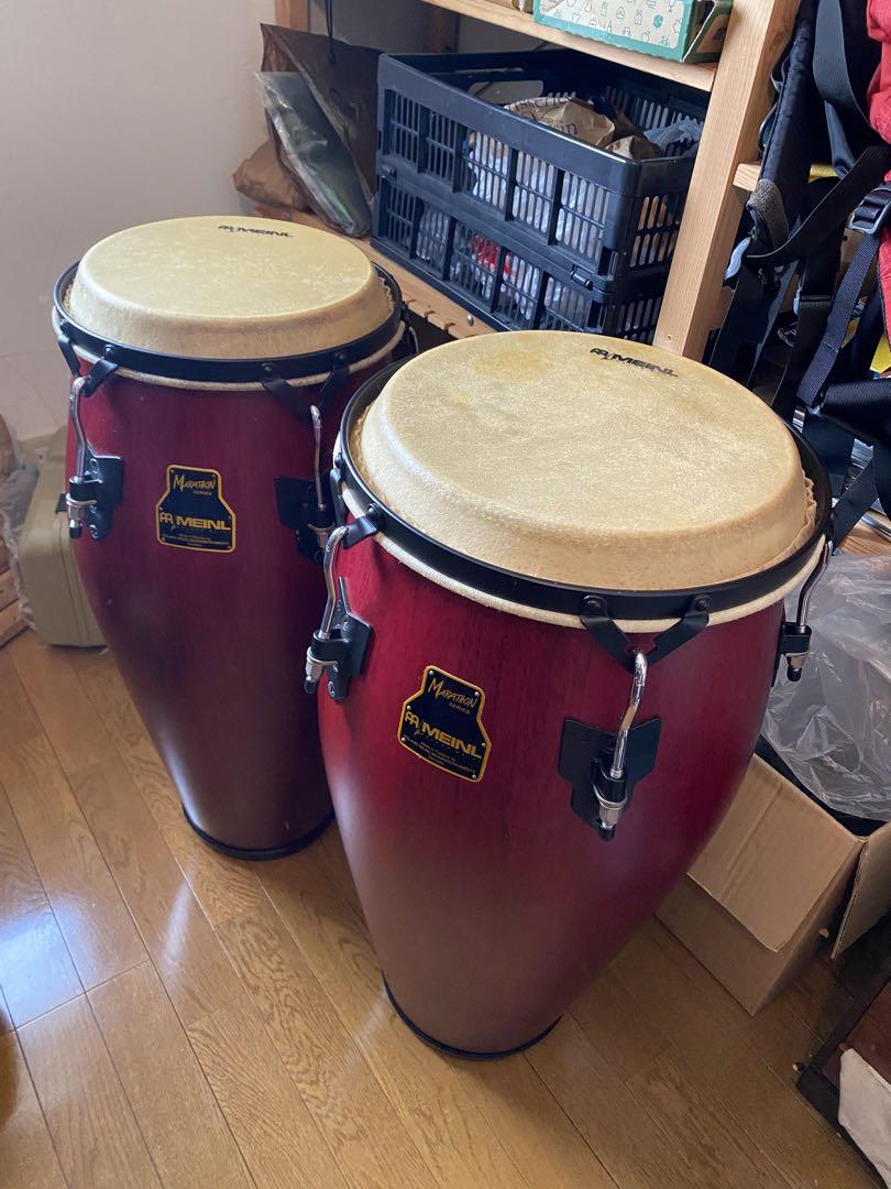 MEINL コンガセット スタンド付き（ジャンク】Pearl パール楽器