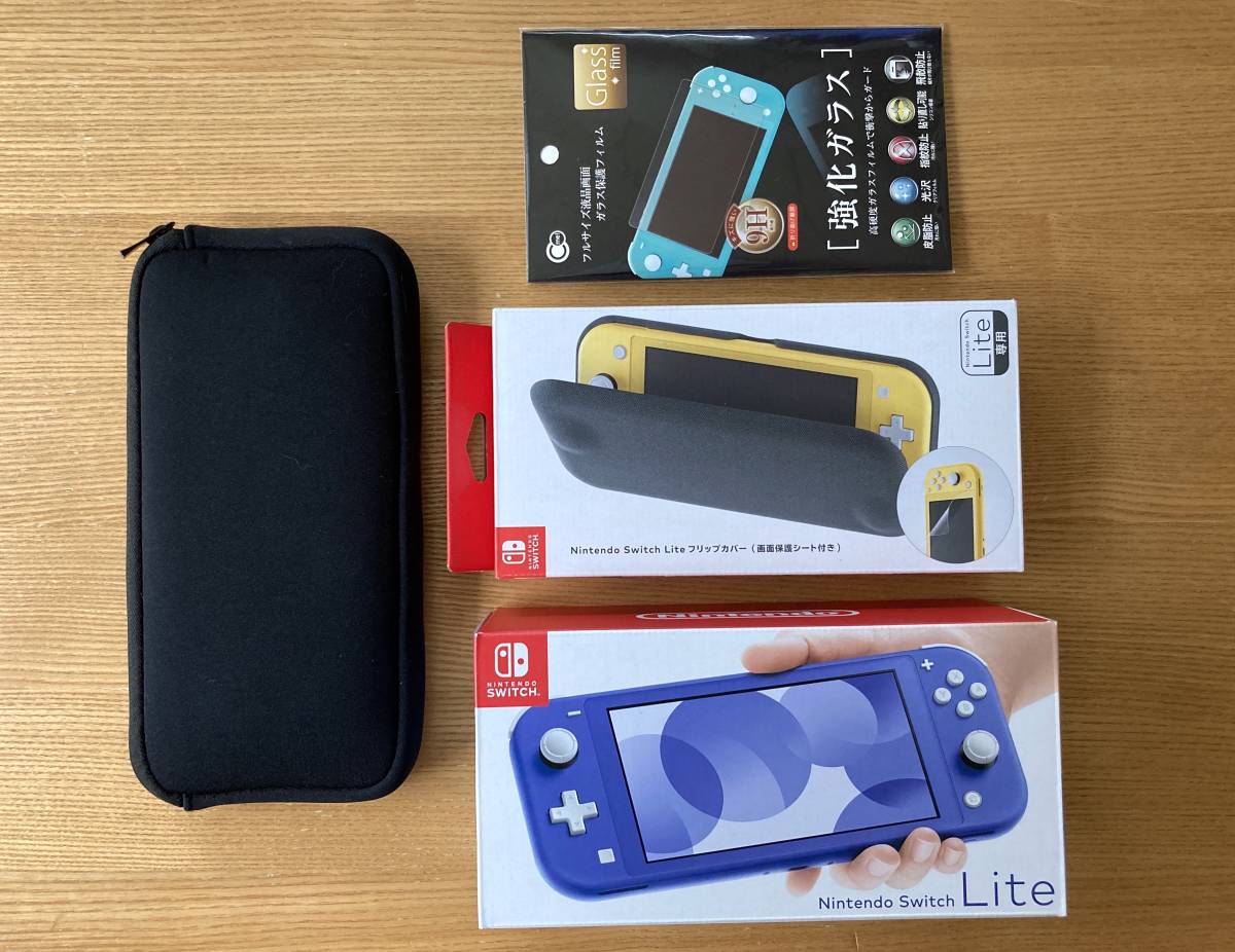 セット / Nintendo Switch Lite / Blue / フリップカバー / 液晶
