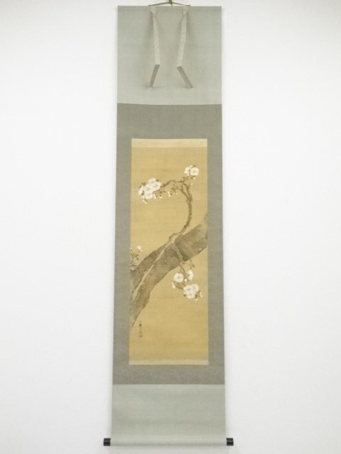 掛軸•書道•【三国志】•絹本着色•肉筆保証•整理品；M007 楽天市場】【中古】【書画】兼田王華筆 鶉図 肉筆絹本掛軸（共箱
