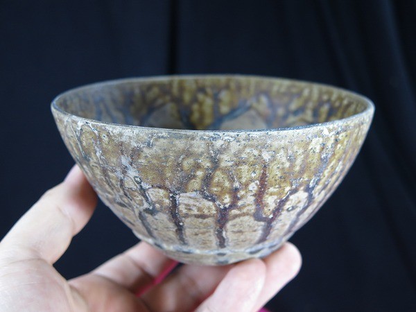 B クメール褐釉碗③ 遺跡発掘品 カンボジア 陶器 東南アジア