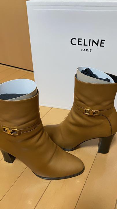 CELINE セリーヌ  アンクルブーツ CELINE セリーヌ ショートブーツ メタルトゥ ベルヌイユ