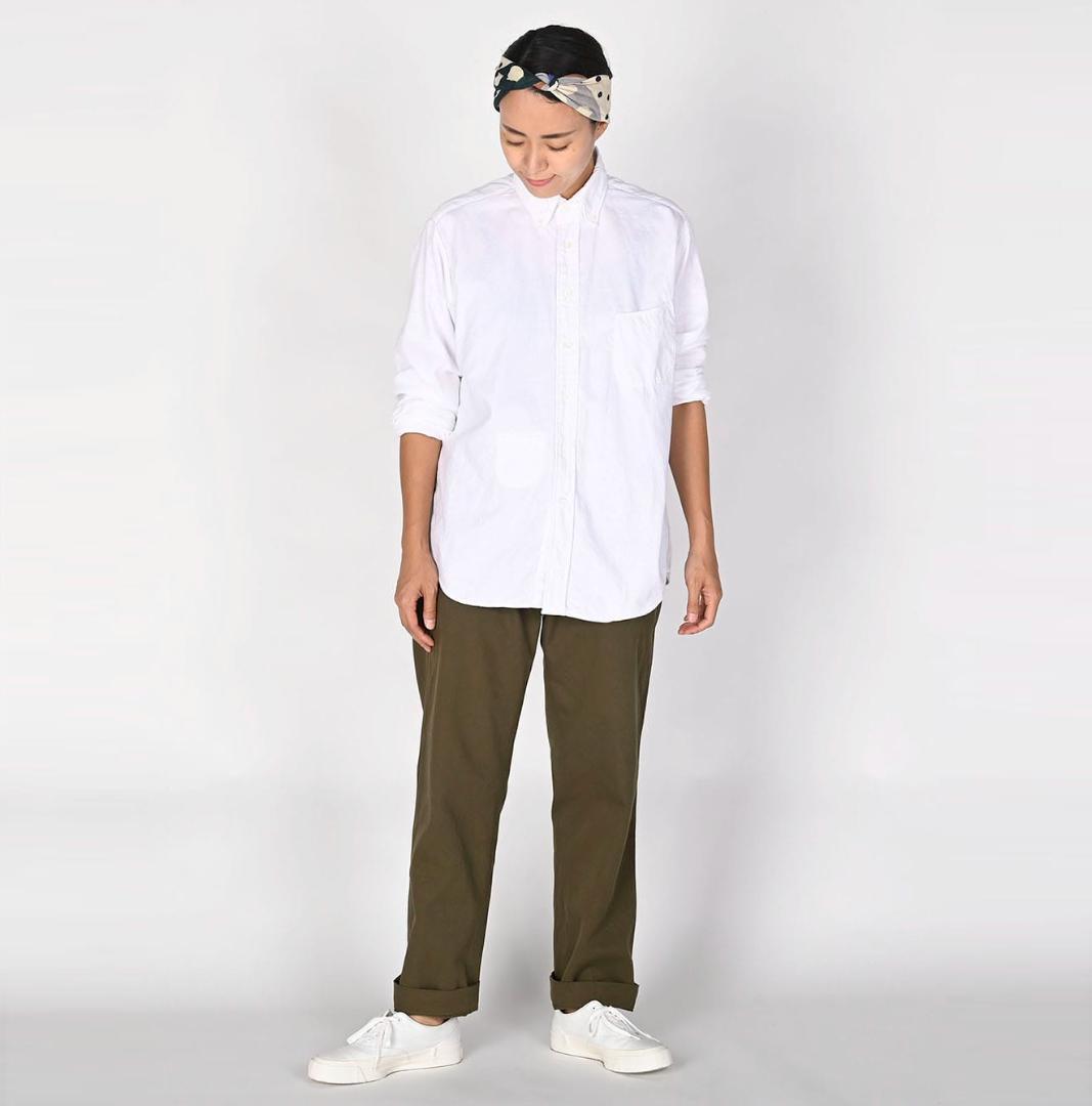 【美品】45R おこめチノの908パンツ サイズ 2 そら豆 カーキ 45Rおこめチノの908チーゴパンツ: WOMEN｜45R