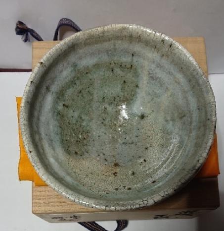 茶道具 作家物陶芸家書家鮎貝晄月荒磯抹茶 （超特価激安 中国