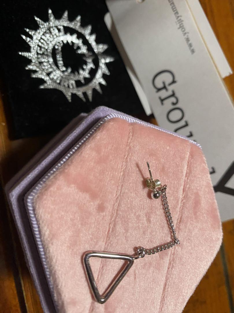 チェンソーマン×GroundYコラボピアス Ground Y × CHAINSOW MAN コラボピアス 早川アキ シルバー