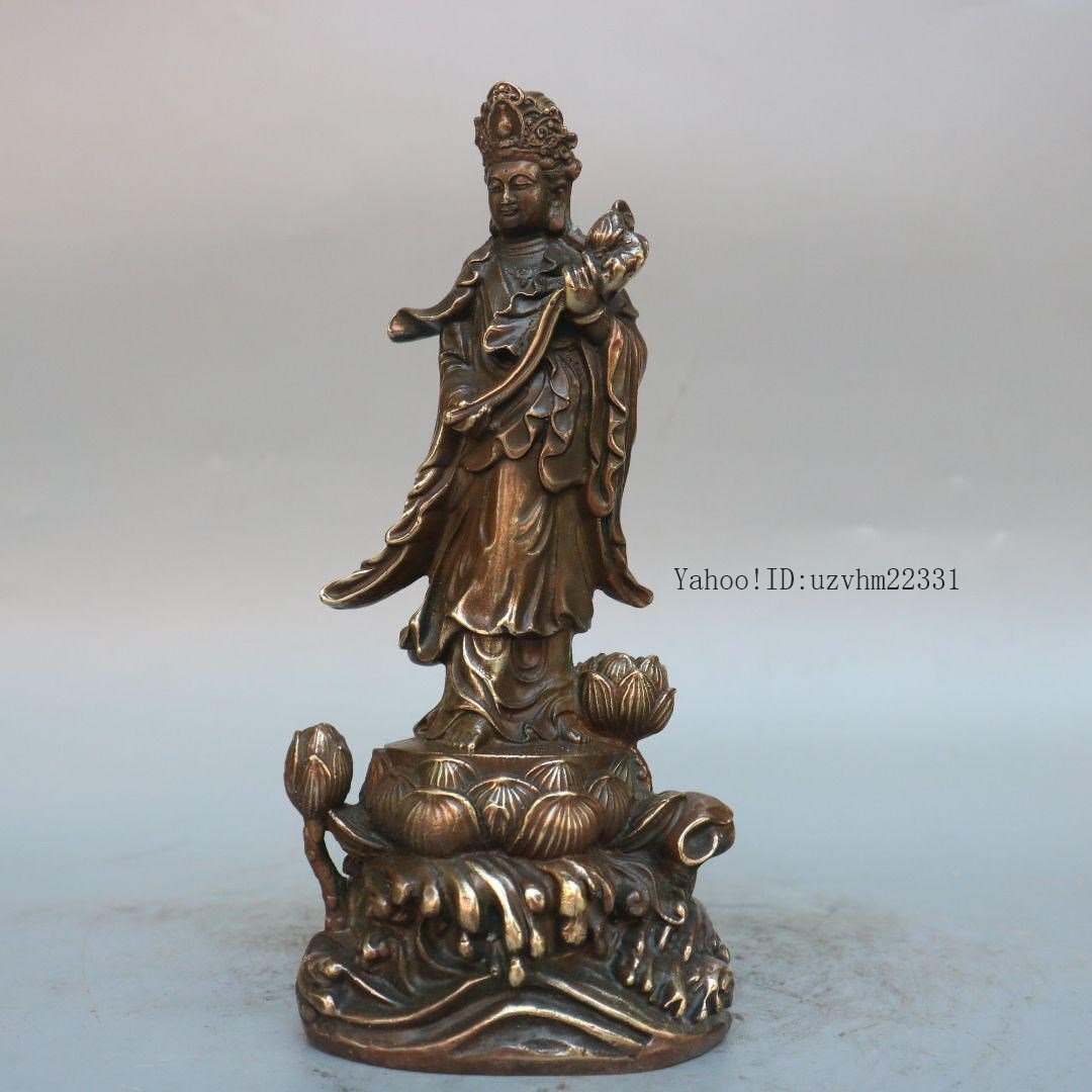 銅細工 仏教美術 座蓮観音 工芸品 装飾品 美術品 置物 銅細工 仏教美術 座蓮観音 工芸品 装飾品 美術品 置物 - メルカリ