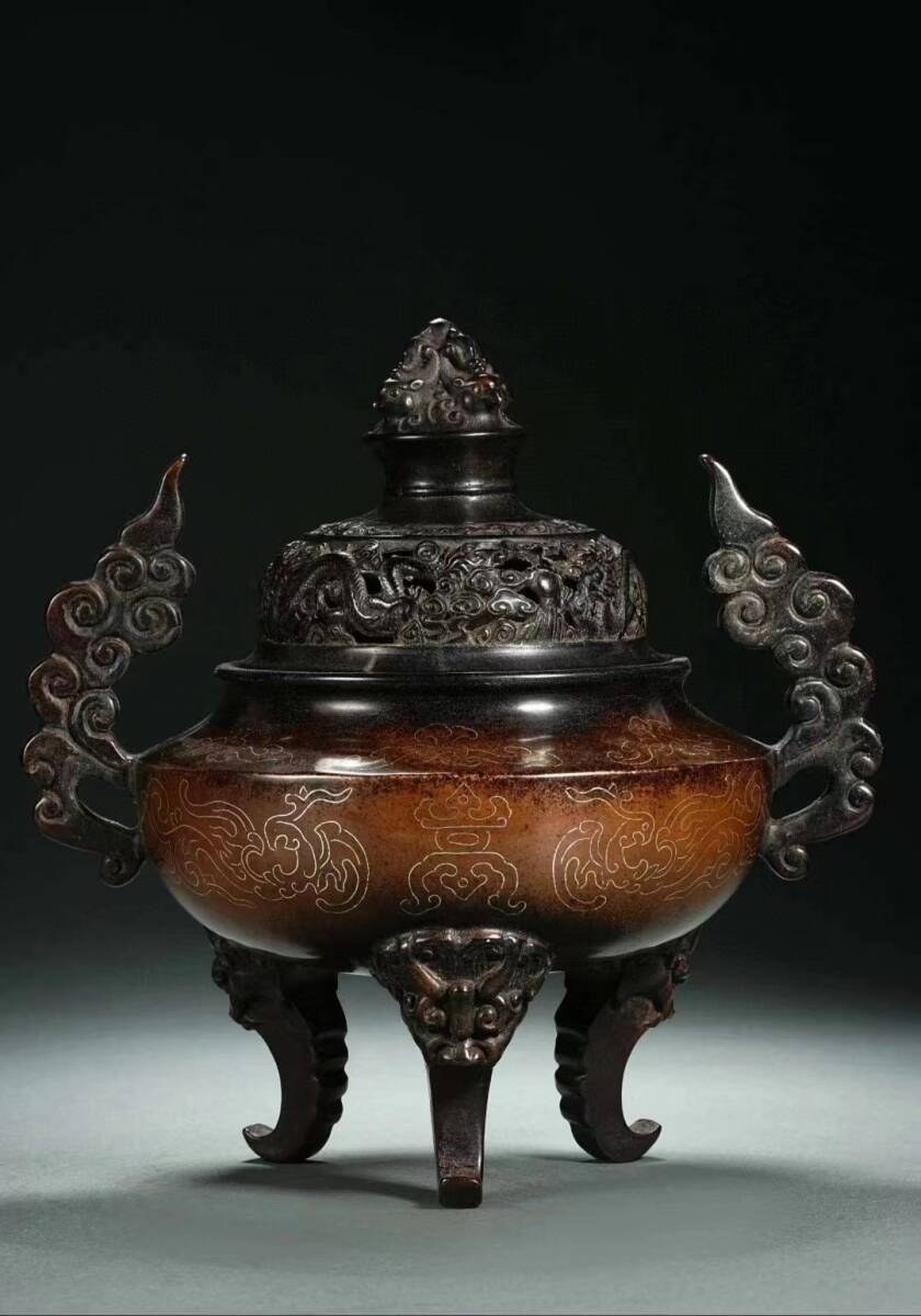 ⭐中国古玩古美術 西遊記絵巻 銅製 瓢型 酒注 アンティーク 骨董品コレクション 希少品・興樂園製・希少品・興樂園製・40年前の作品【龍山作・浪