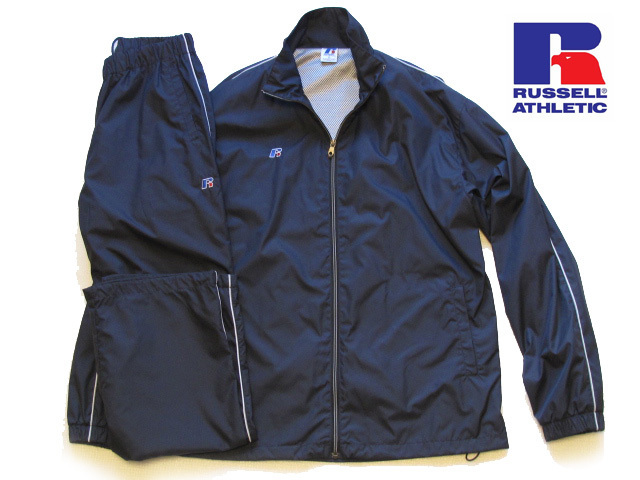 極美品 RUSSELL ATHLETIC ラッセルアスレティック ウィンドブレーカー セットアップジャージ 撥水 総裏メッシュ 正規品 XL ビックサイズ 極美品 RUSSELL ATHLETIC USA ラッセルアスレティック ウィンド