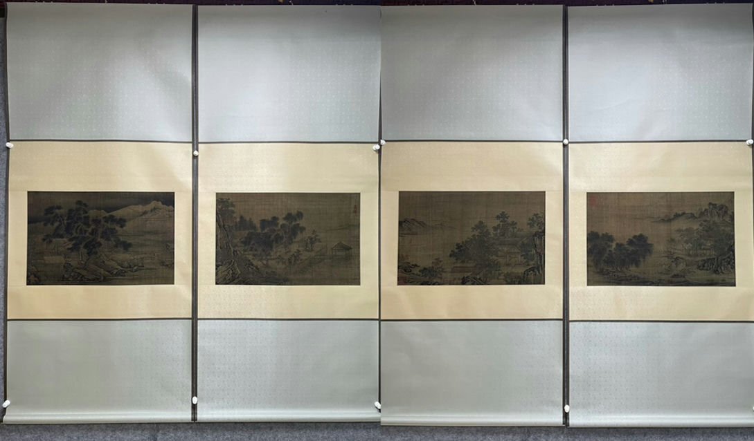 解体屋委託品 時代の掛軸　肉筆保証　中国美术品 　日本　X924C16-7 掛け軸（肉筆）｜愛｜通販