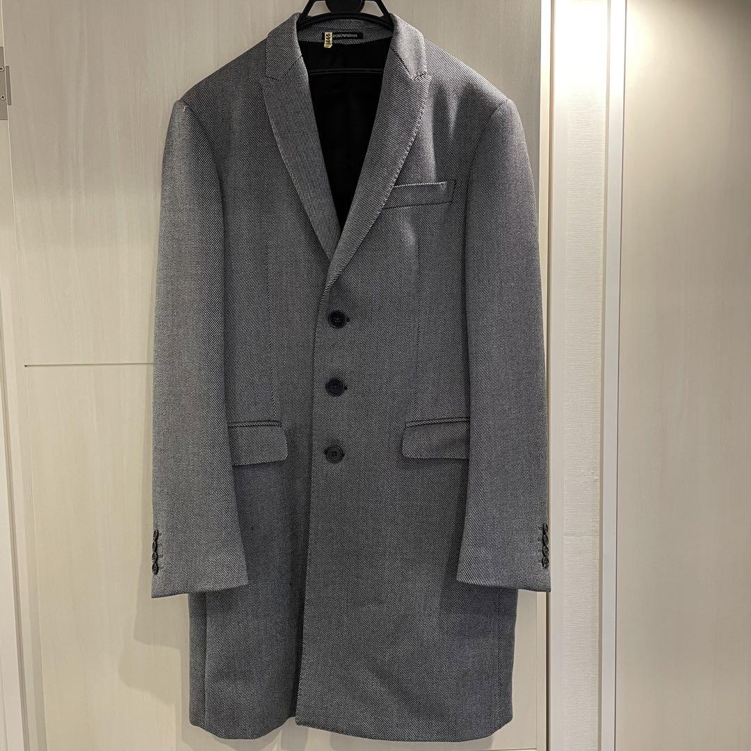 エンポリオアルマーニ　ロングコート　黒タグ EMPORIO ARMANI エンポリオアルマーニ メンズ ロングコート 黒