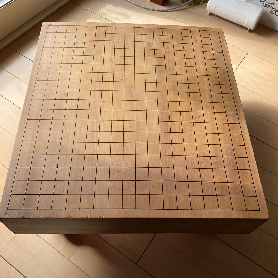 碁盤と碁石　一式セット　ビンテージ　昭和初期　那智黒　本蛤白 碁盤と碁石 一式セット ビンテージ 昭和初期 那智黒 本蛤白
