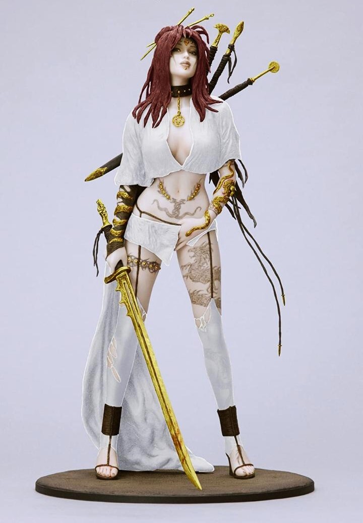 ファンタジーフィギュアギャラリー メデューサ 完成品フィギュア 開封品 希少白ver】原型/矢沢俊吾 ファンタジーフィギュアギャラリー