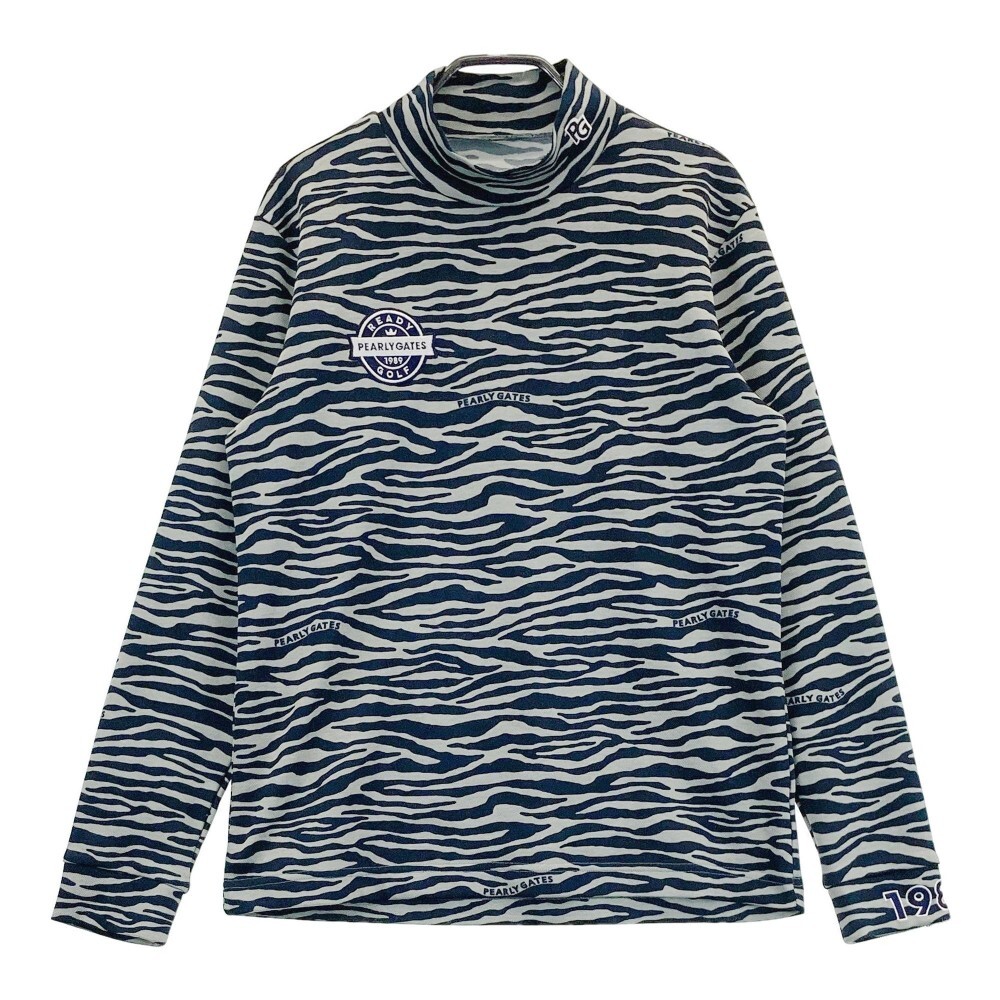 サイズ：5 PEARLY GATES パーリーゲイツ  ハイネック 長袖Tシャツ ゼブラ柄 ブラック系 [240101329917] ゴルフウェア メンズ ストスト Amazon.co.jp: [パーリーゲイツ] メンズ 長袖 ハイネックシャツ