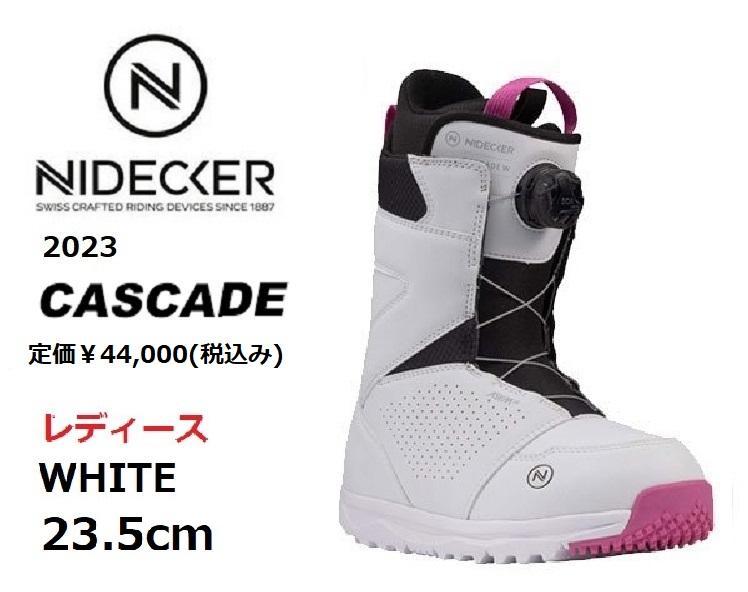 st tail  ナイデッカー CASCADE W WHITE 23 23 NIDECKER ナイデッカー CASCADE W WHITE 23.5（nideckerの