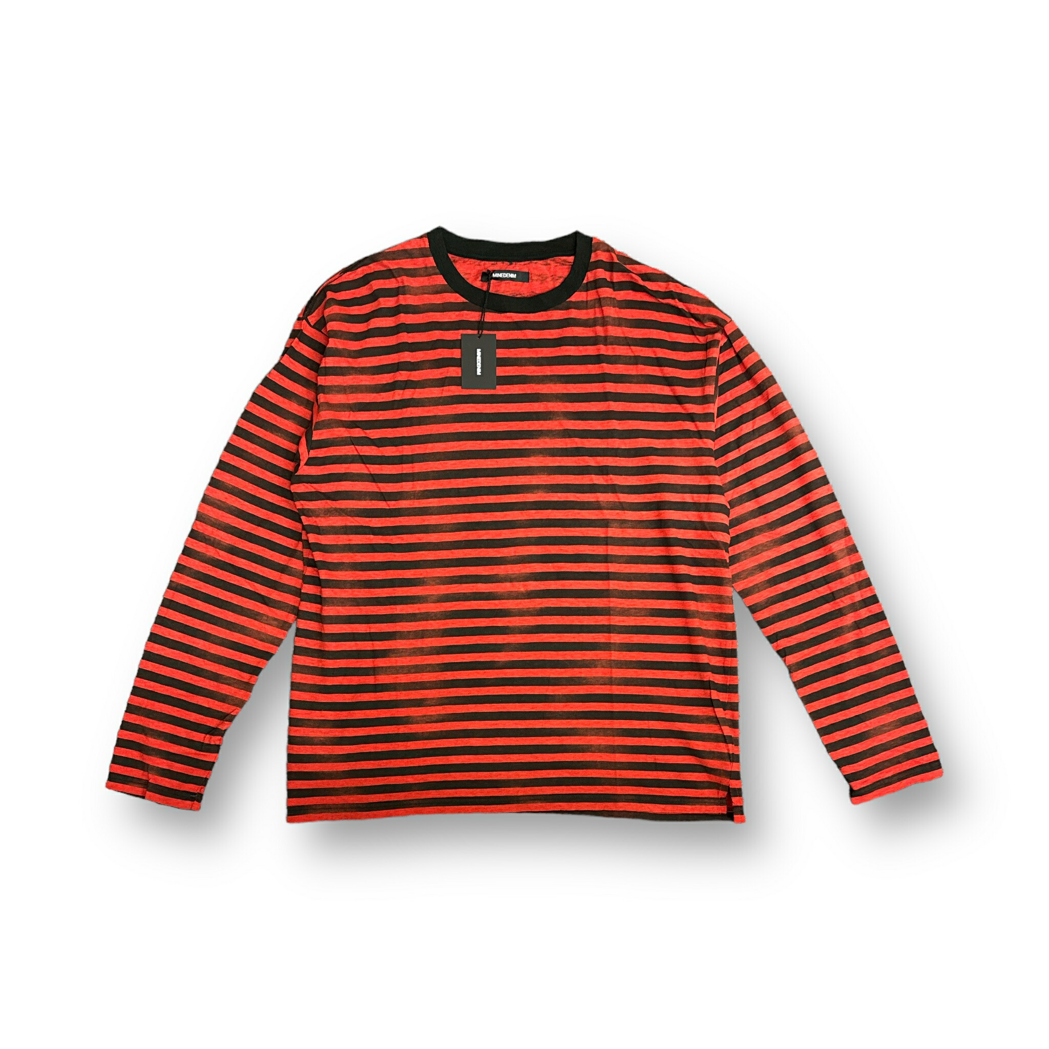 MINEDENIM Hazy Border L/S T-SH 状態SS ボーダーカットソー