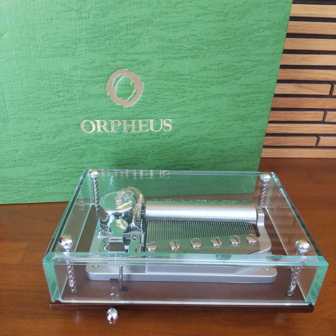 ORPHEUS SANKYO クリスタルオルゴール 50note カノン 美品】Sankyo オルゴール オルフェウス カノン 50弁 オルゴール