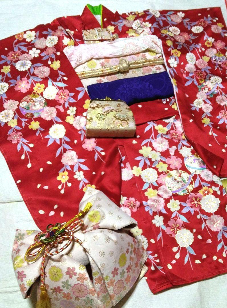 正絹☆仕付け糸付き未使用☆桜尽くしにわくわく喜色満面映えの7