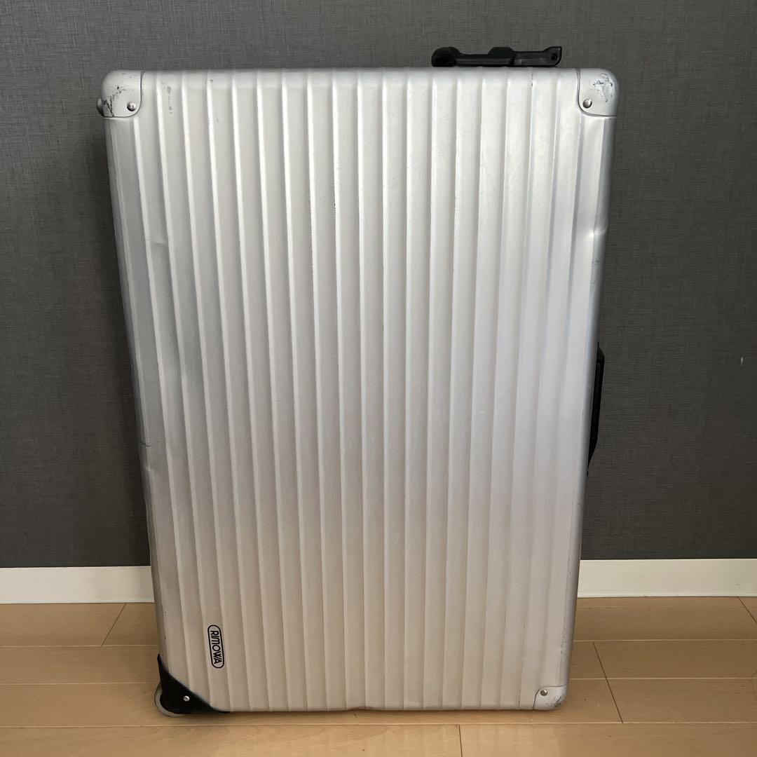 リモア 廃盤品 RIMOWA スーツケース 2輪 プルタブハンドル 大型 リモワ 廃盤『Silver Integral』プルタブ2輪トロリー 63L - メルカリ