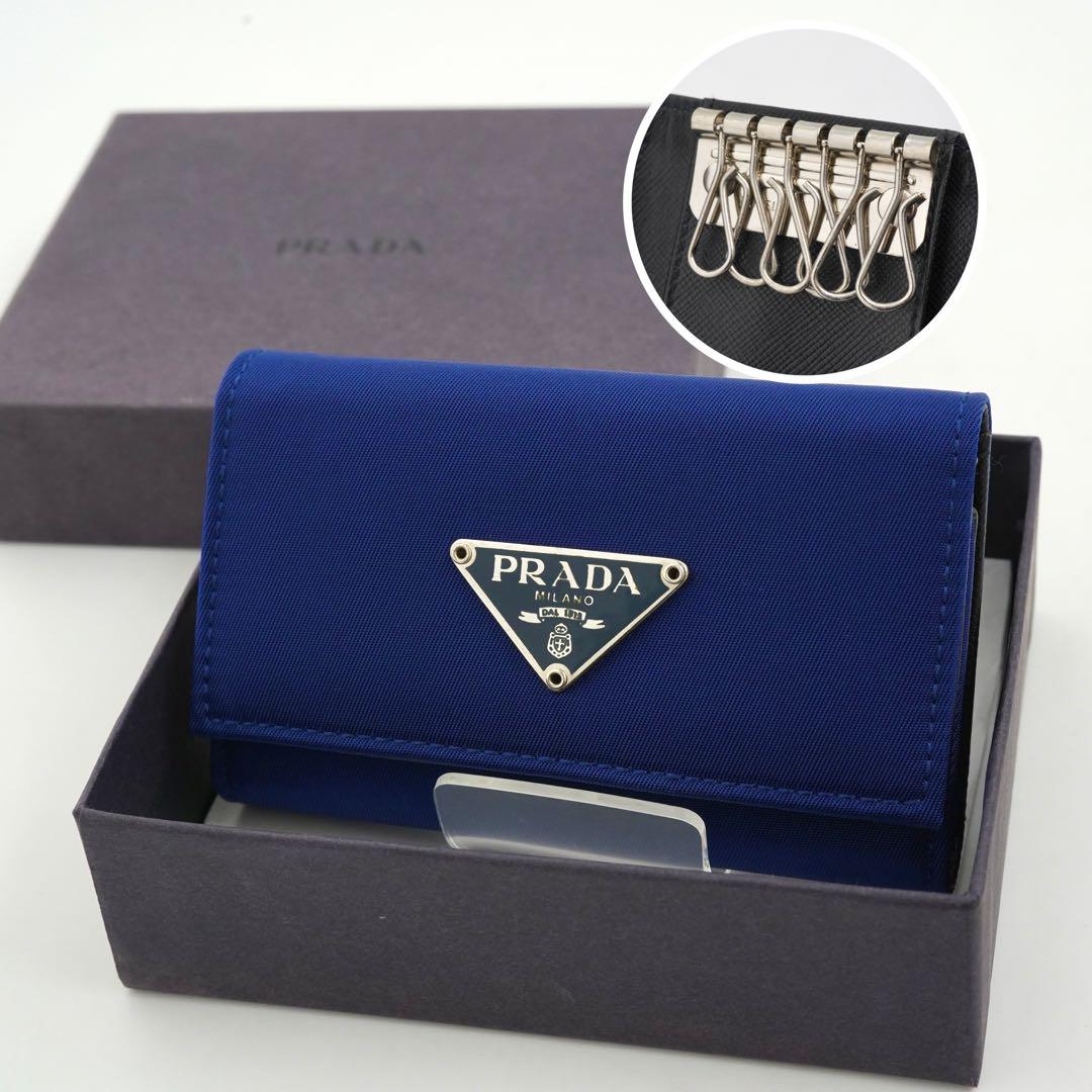 ✨新品未使用・箱付き✨ PRADA キーケース ナイロン 三角