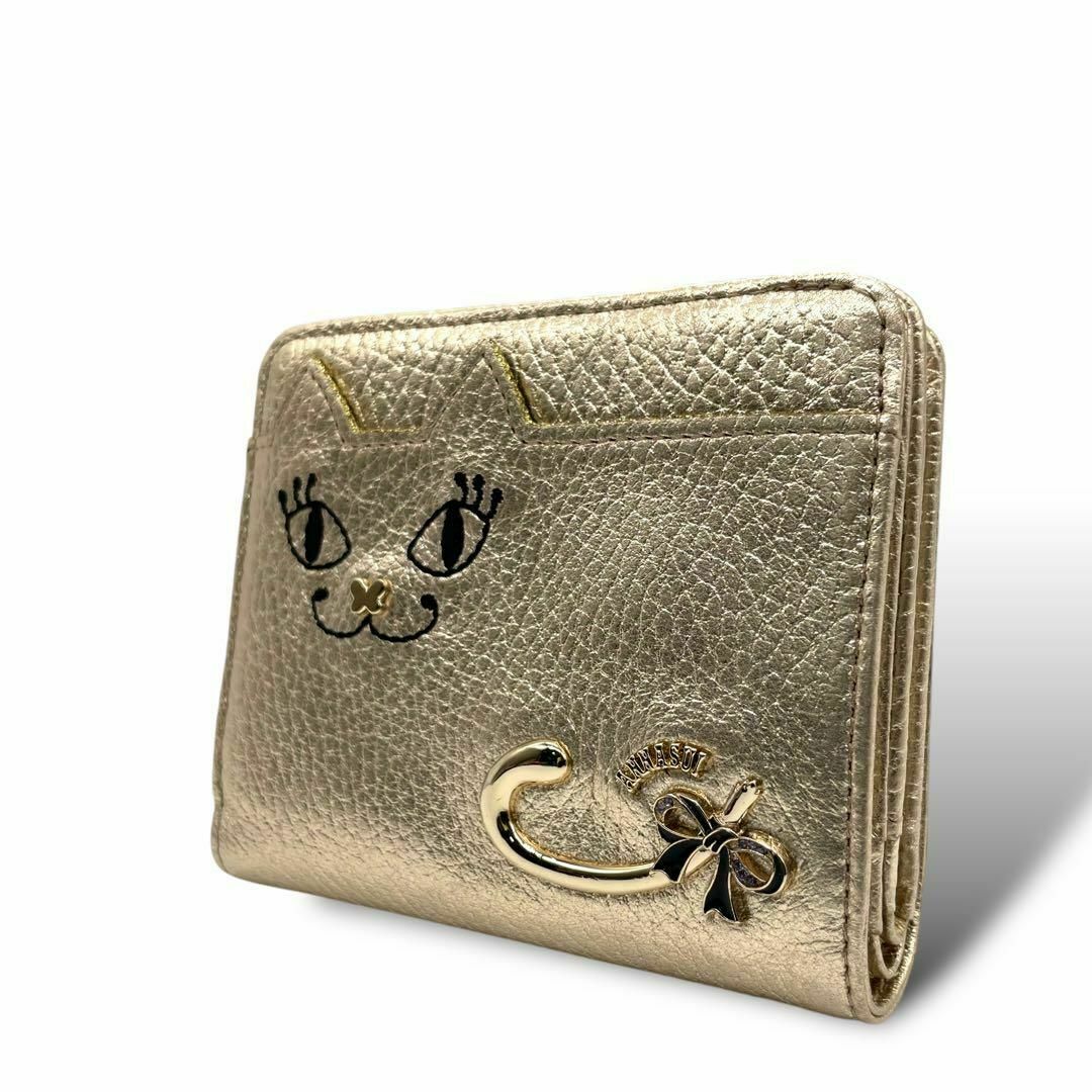 稀少 極美品 ANASUI アナスイ 折り財布 ゴールド マイティティ