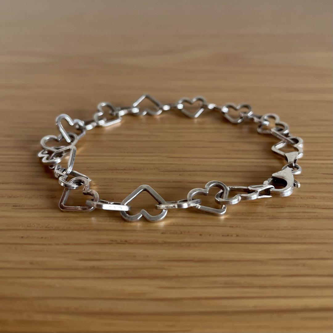 Vintage 1964 Sterling Silver Heart Padlock Heavy Curb