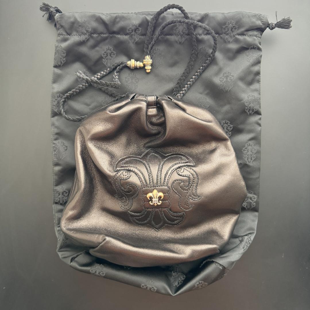 CHROME HEARTS クロムハーツ　巾着バック CHROME HEARTS クロムハーツ ドローストリングサック 巾着