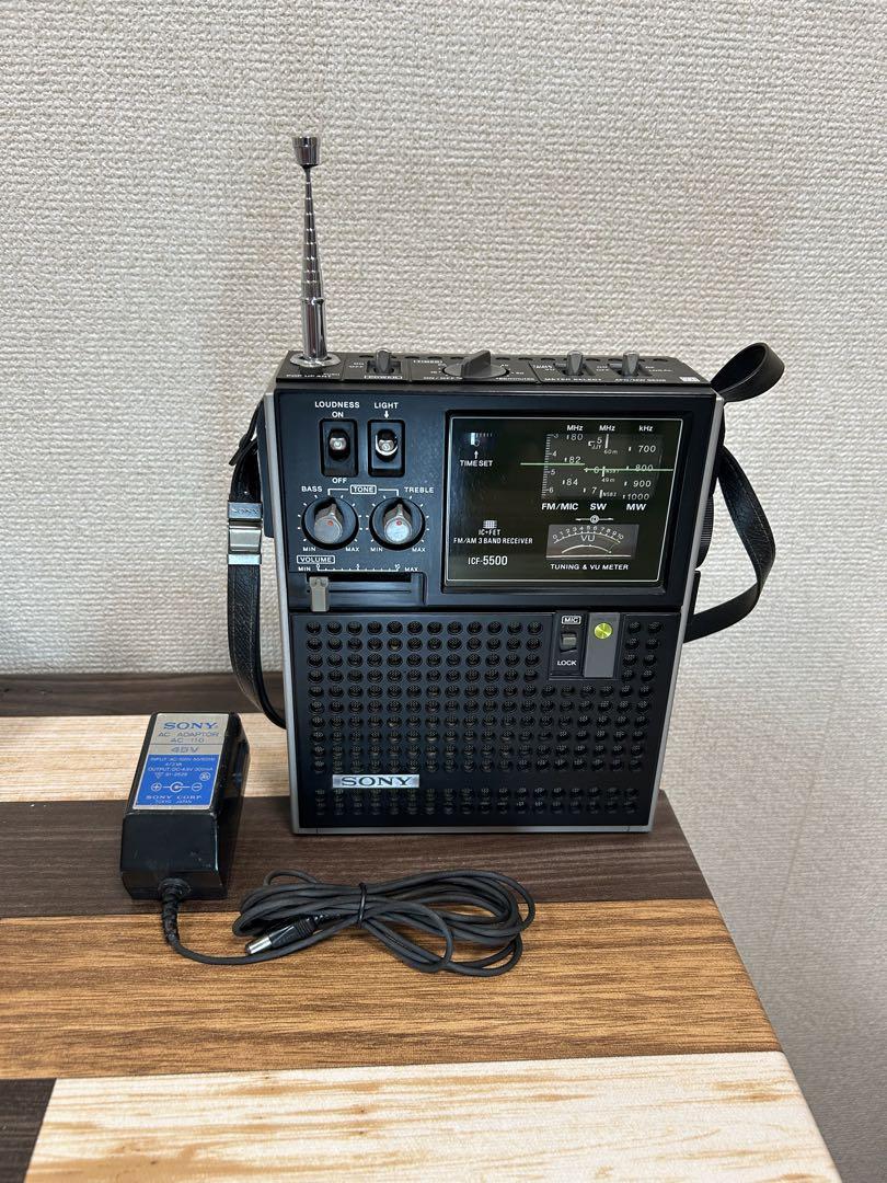 ICF-5500 FM/AM/SWラジオ受信機 SONY スカイセンサー5500（ICF-5500 FM/AM/SW 3 BAND RECEIVER