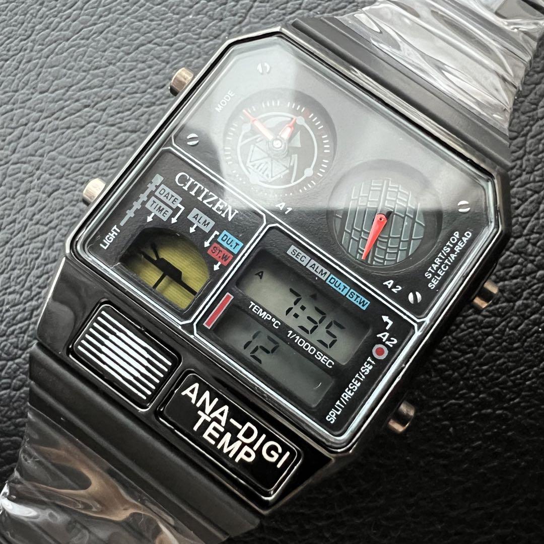【整備済】 CITIZEN シチズン アナデジテンプ ビンテージ レトロ 154 整備済】 CITIZEN シチズン アナデジテンプ ビンテージ レトロ 154