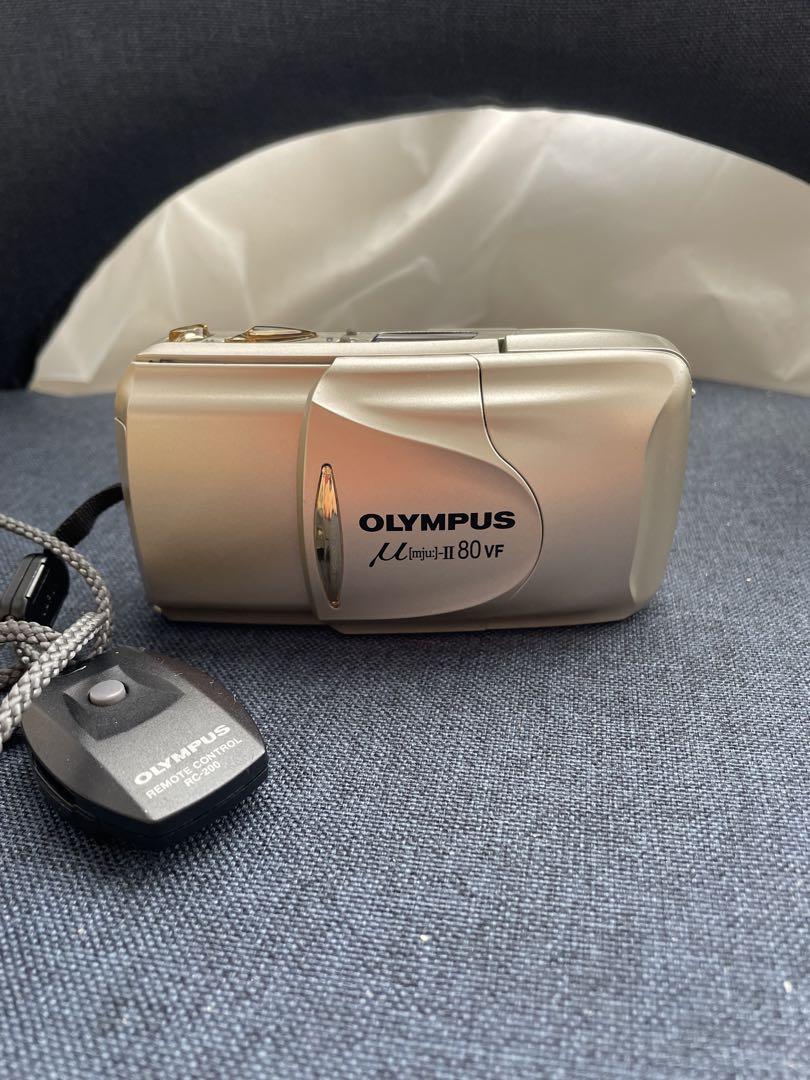 通電確認OLYMPUS μ[mju:]-II 80 VF フィルムカメラ OLYMPUS μ ［mju:］ii 80 VF オリンパス ミュー（最安 読み方 箱