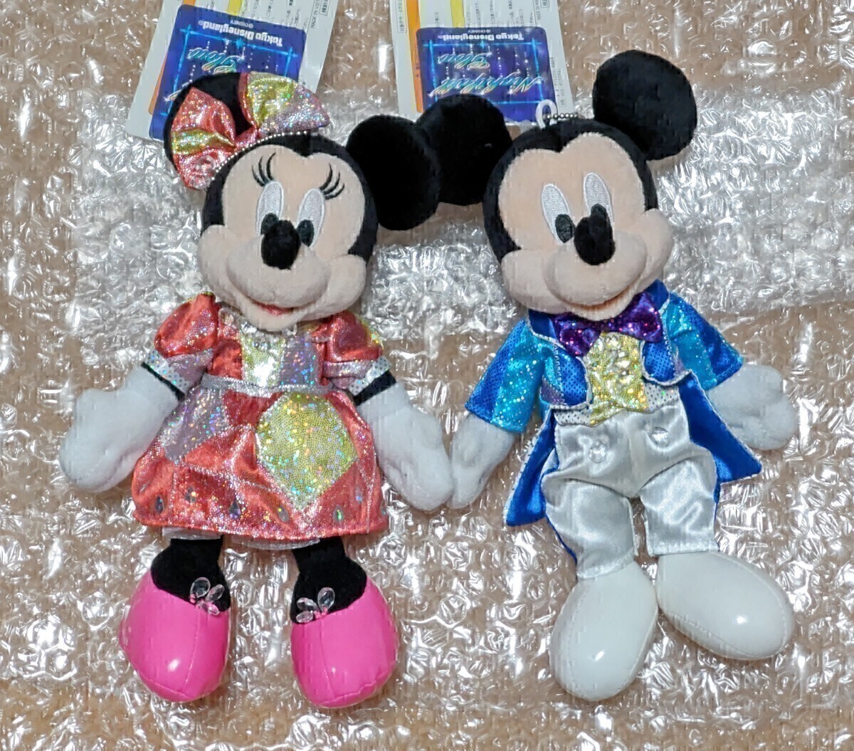 Disney - 30周年　ミッキーミニーぬいぐるみバッジ　レア！箱なし！ 超ビッグ☆ディズニー30周年フィナーレ限定ミッキー・ミニーの