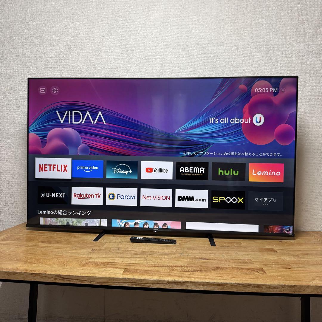 ハイセンス 65V型 液晶テレビ 4Kチューナー内蔵 65A65H 動画アプリ○ ハイセンス 65V型 液晶テレビ 4Kチューナー内蔵 65A65H 動画