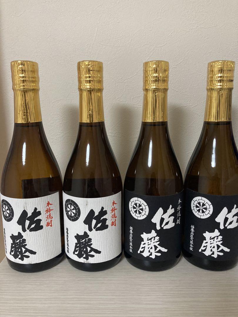 佐藤 本格芋焼酎 黒麹と白麹仕込720ml 各2本 （E5-005 鹿児島