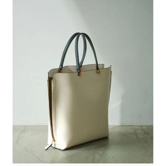 E'POR】【A4対応】Y bag Large（サイドジップ縦型トートバッグ