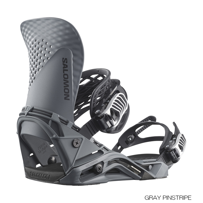 新品未使用 24-25 SALOMON BINDING HOLOGRAM GRAY PINSTRIPE M