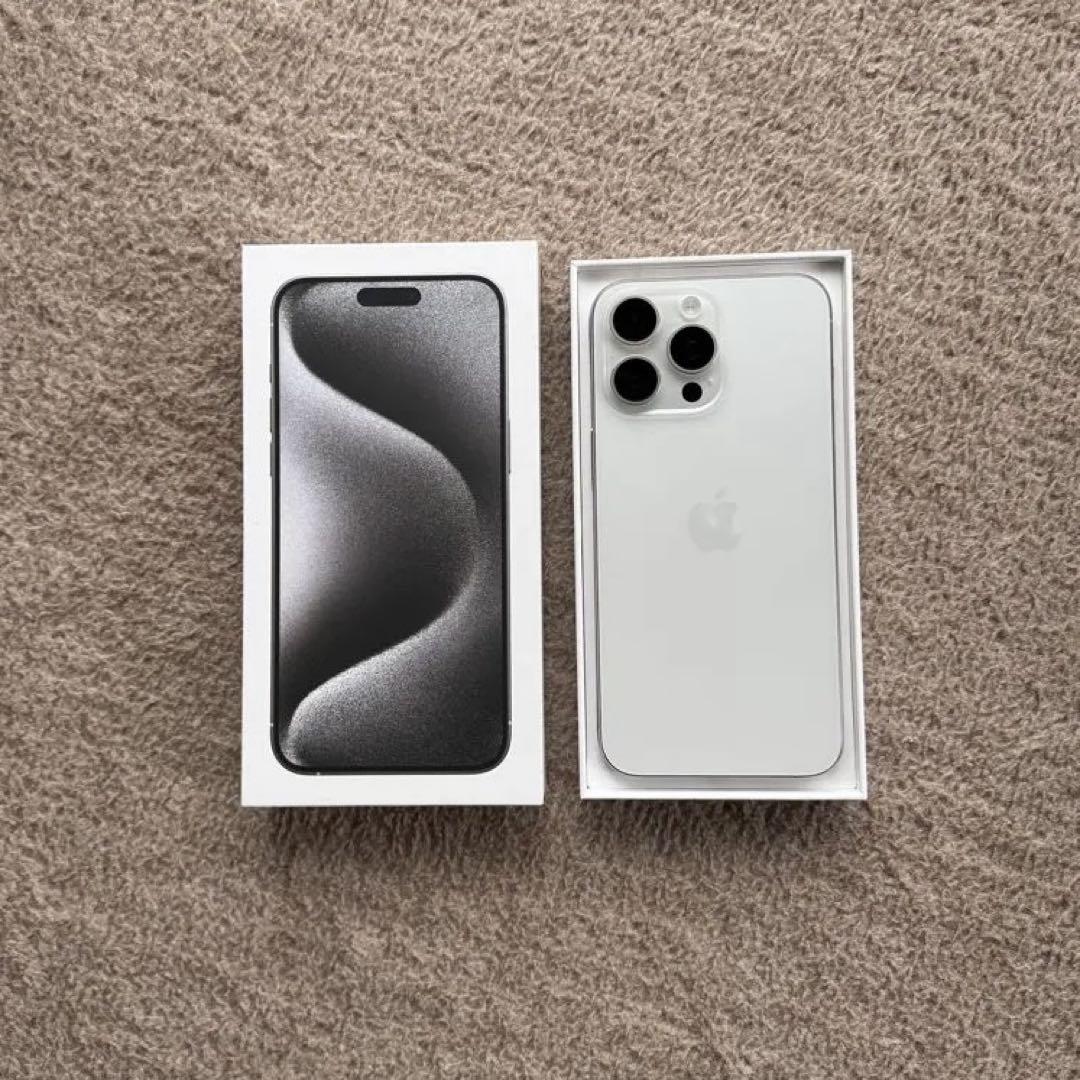 ☆美品☆iPhone15pro 512GB ホワイトチタニウム 中古】iPhone15 Pro Max 512GB ホワイトチタニウム MU6V3J／A